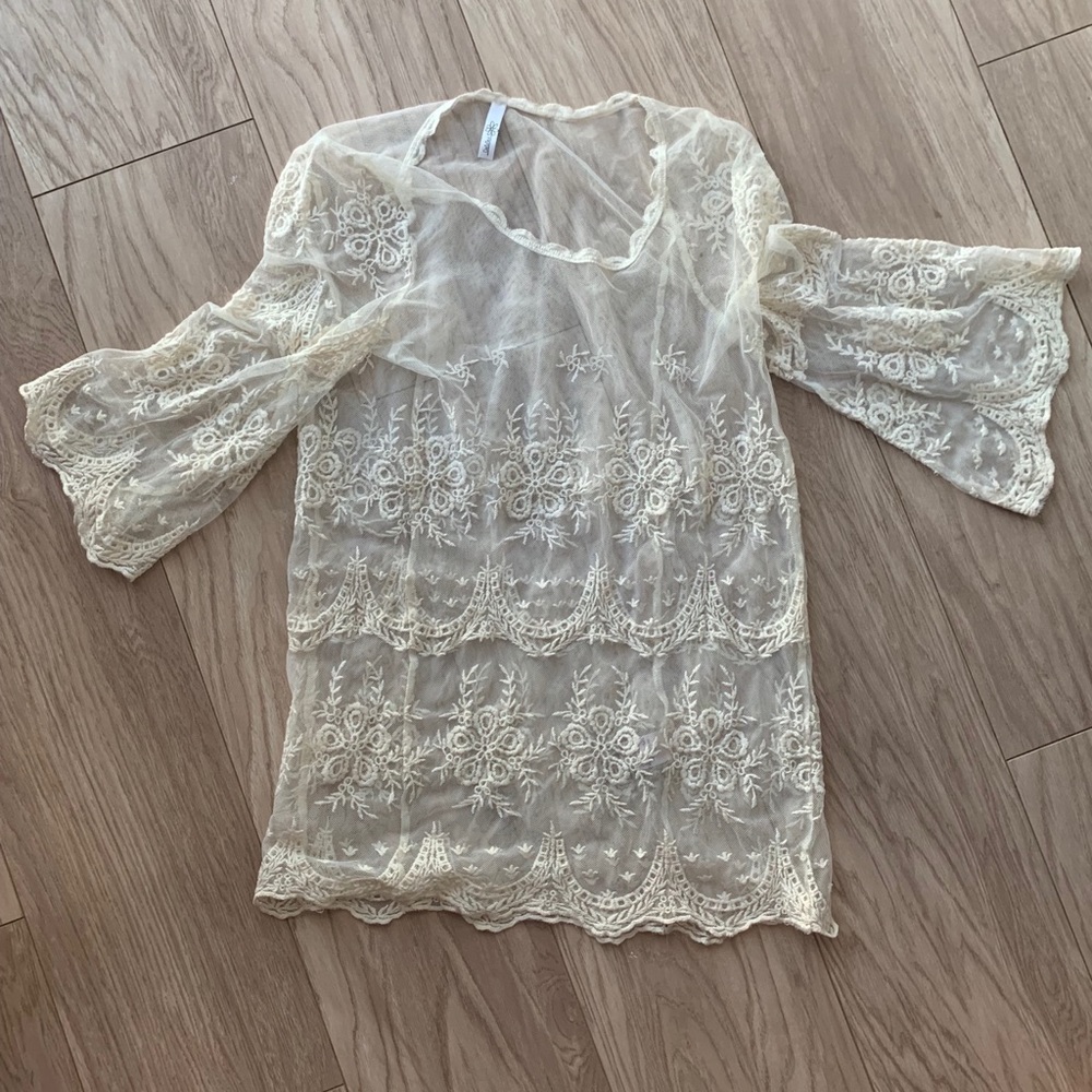 Sheer lace top